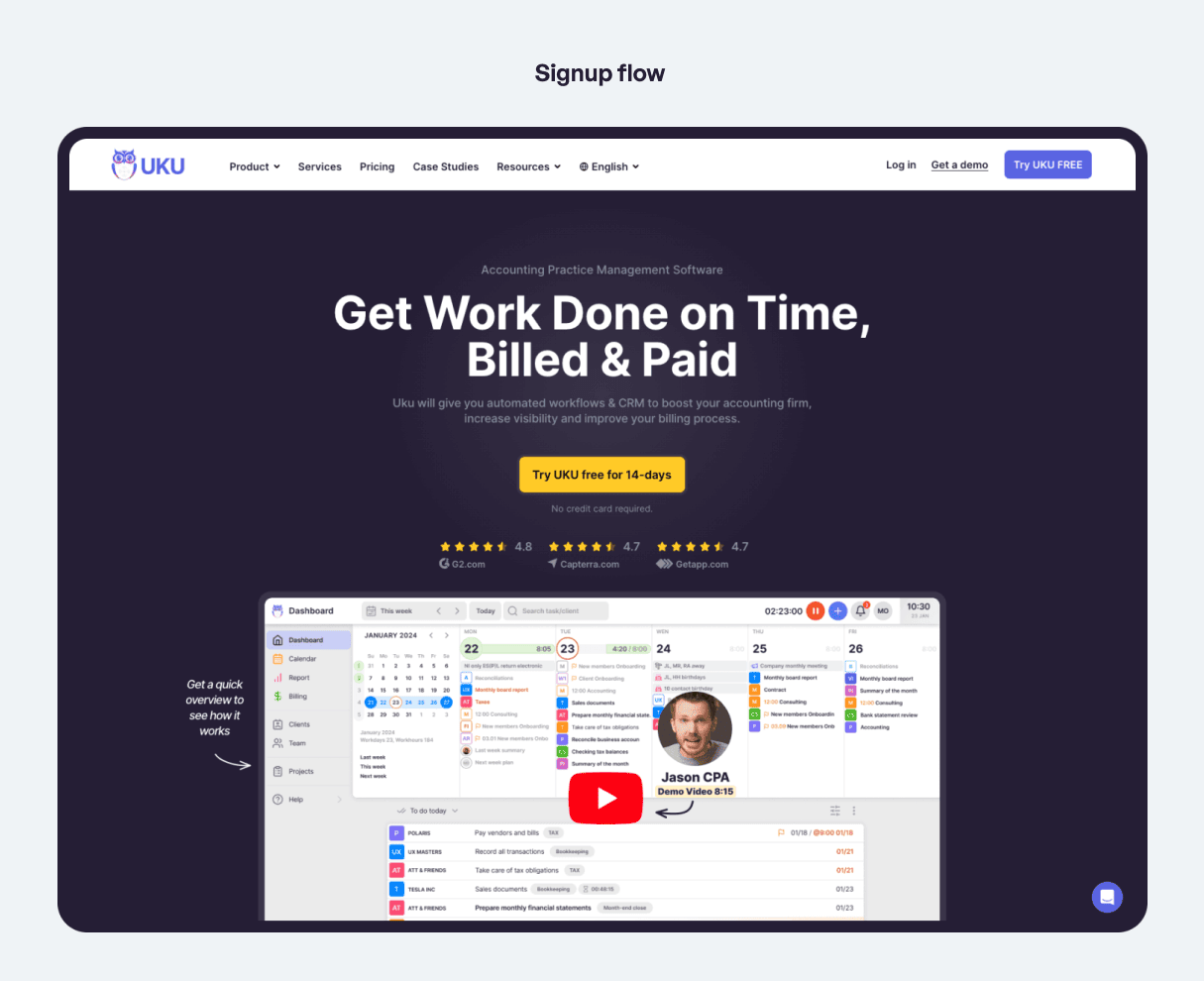 Uku landingpage